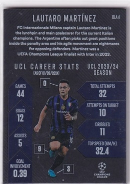 Lautaro Martinez Black Edge Edition BLA4 Match Attax Extra 24/25
