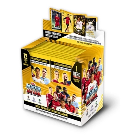 Match Attax 2024/25 Topps HERO Pack Box 24 Saszetki 288 Kart Piłkarskich
