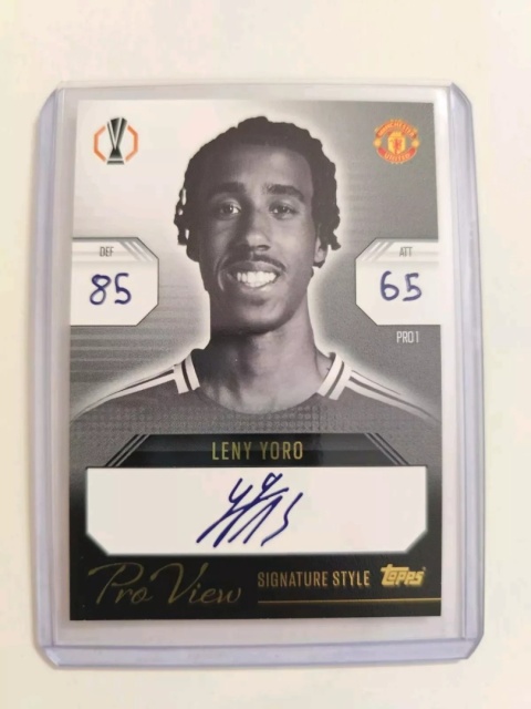 Leny Yoro Topps Match Attax Champions League EXTRA 24/25 PRO1 Signature Style