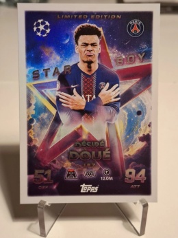Desire Doue Topps Match Attax CL 2025-26 nr LE 7 Starboy Edycja limitowana